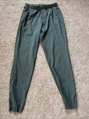 Lululemon SurgeJogger Green Ankle Zip Crop Track PantsSz S